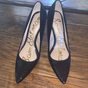 Black Sequin Sam Edelman Heels Size 5